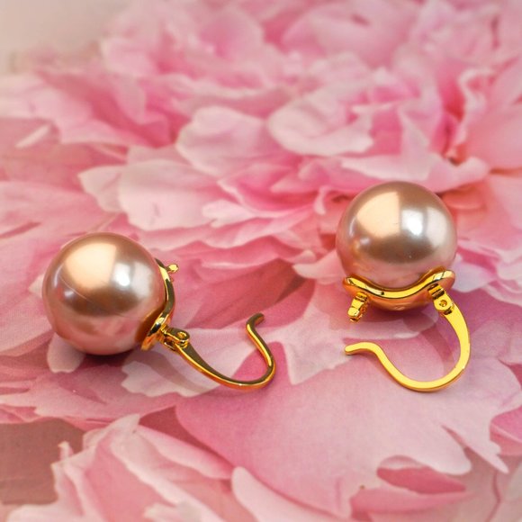 kate spade Jewelry Kate Spade Pearl Drop Earrings Studs Champagne Rose Gold Poshmark